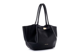 Vince Camuto Bolso de Mano Black, 100% Piel de Polivinilo, Elegante y Sofisticado, Accesorio Versátil